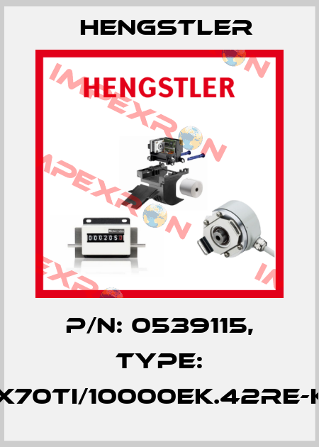 p/n: 0539115, Type: RX70TI/10000EK.42RE-K0 Hengstler