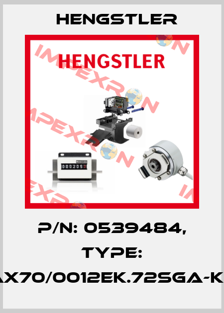 p/n: 0539484, Type: AX70/0012EK.72SGA-K0 Hengstler