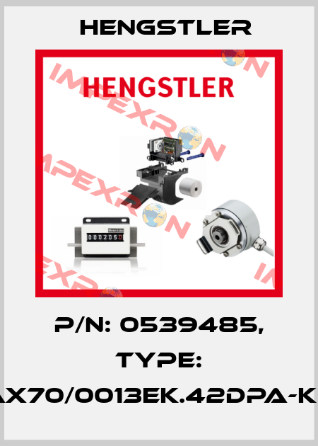 p/n: 0539485, Type: AX70/0013EK.42DPA-K0 Hengstler