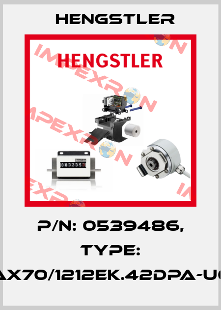p/n: 0539486, Type: AX70/1212EK.42DPA-U0 Hengstler
