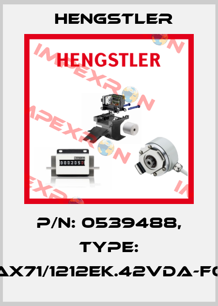 p/n: 0539488, Type: AX71/1212EK.42VDA-F0 Hengstler