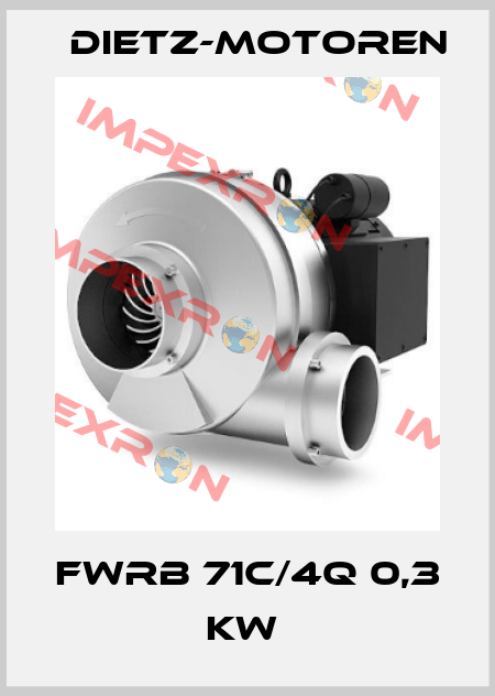 FWRB 71c/4Q 0,3 KW  Dietz-Motoren