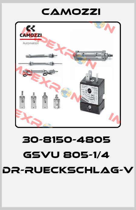 30-8150-4805  GSVU 805-1/4  DR-RUECKSCHLAG-V  Camozzi