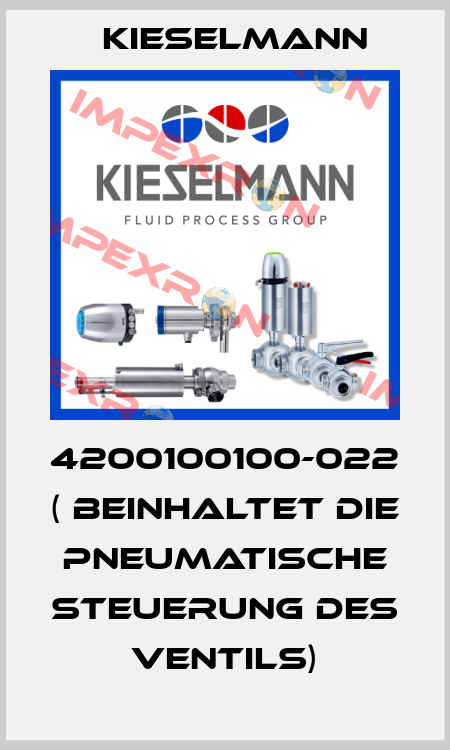 4200100100-022 ( beinhaltet die pneumatische Steuerung des Ventils) Kieselmann