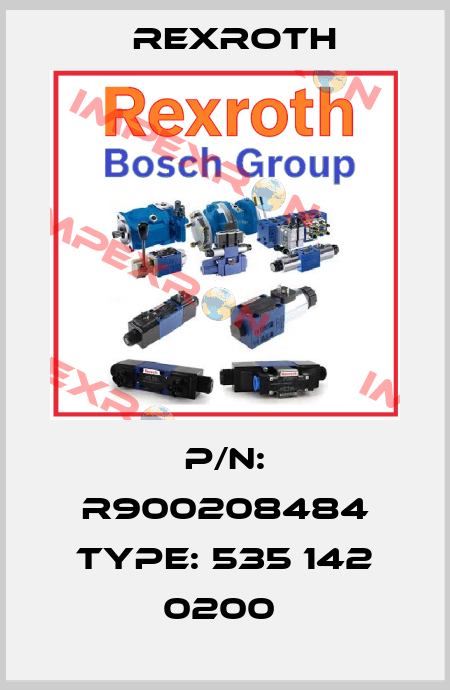 P/N: R900208484 Type: 535 142 0200  Rexroth