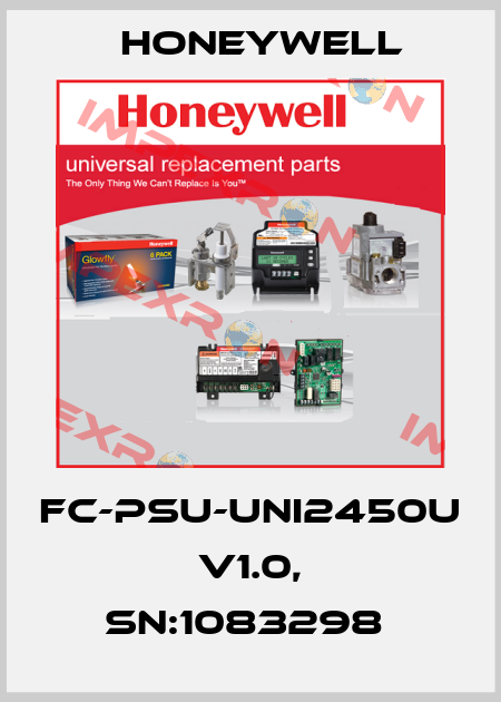 FC-PSU-UNI2450U  V1.0, SN:1083298  Honeywell