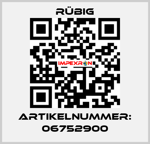 Artikelnummer: 06752900 Rübig