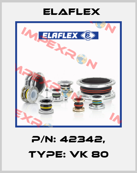 P/N: 42342, Type: VK 80 Elaflex
