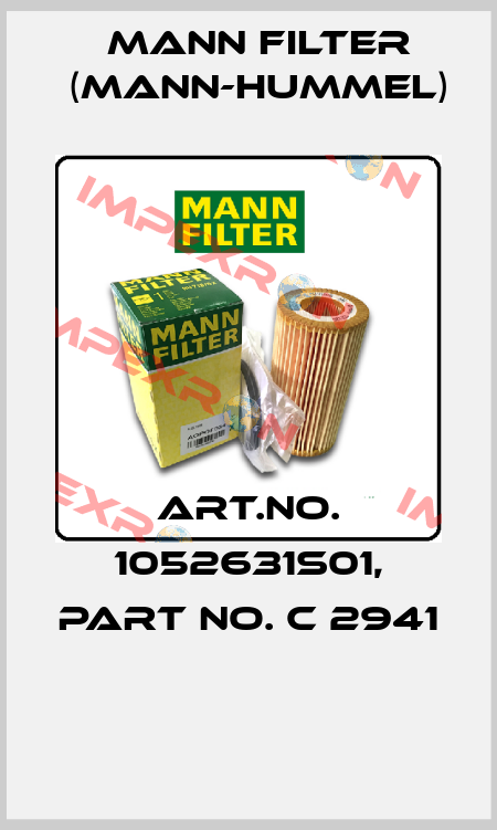 Art.No. 1052631S01, Part No. C 2941  Mann Filter (Mann-Hummel)