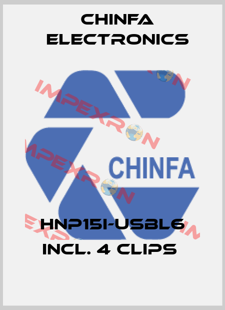 HNP15I-USBL6 incl. 4 clips  Chinfa Electronics
