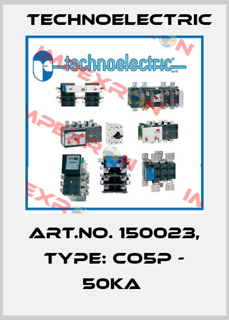 Art.No. 150023, Type: CO5P - 50kA  Technoelectric