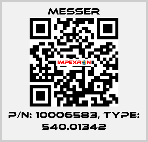 P/N: 10006583, Type: 540.01342 Messer