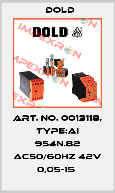 Art. No. 0013118, Type:AI 954N.82 AC50/60HZ 42V 0,05-1S  Dold