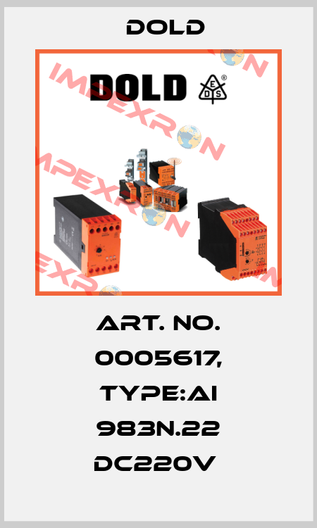 Art. No. 0005617, Type:AI 983N.22 DC220V  Dold