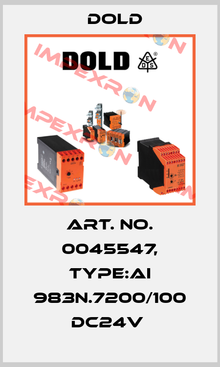 Art. No. 0045547, Type:AI 983N.7200/100 DC24V  Dold