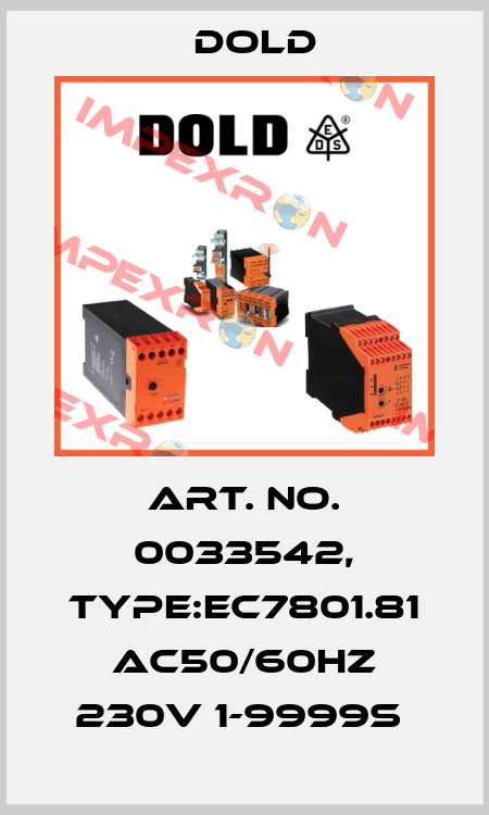 Art. No. 0033542, Type:EC7801.81 AC50/60HZ 230V 1-9999S  Dold