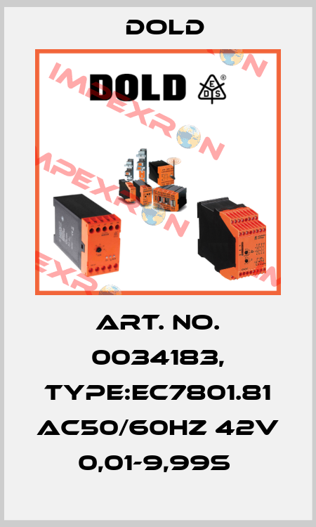 Art. No. 0034183, Type:EC7801.81 AC50/60HZ 42V 0,01-9,99S  Dold