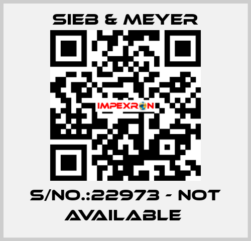 S/NO.:22973 - not available  SIEB & MEYER