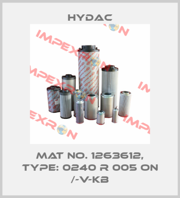 Mat No. 1263612, Type: 0240 R 005 ON /-V-KB Hydac