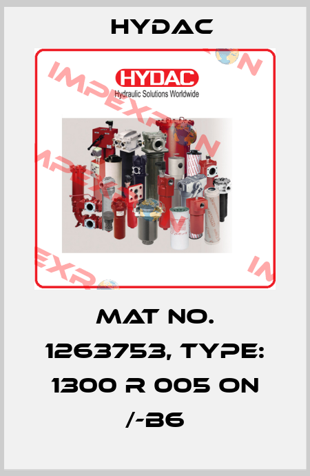 Mat No. 1263753, Type: 1300 R 005 ON /-B6 Hydac
