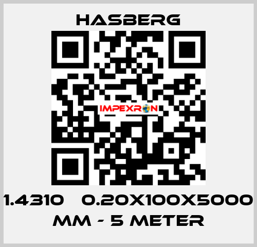 1.4310   0.20X100X5000 MM - 5 METER Hasberg