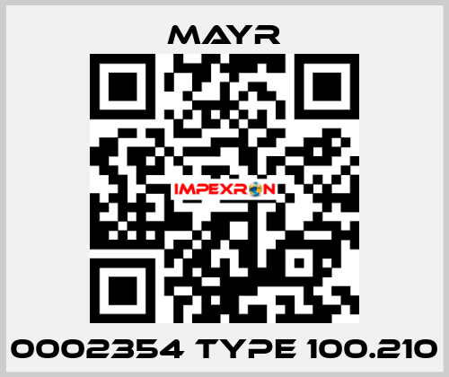 0002354 TYPE 100.210  Mayr