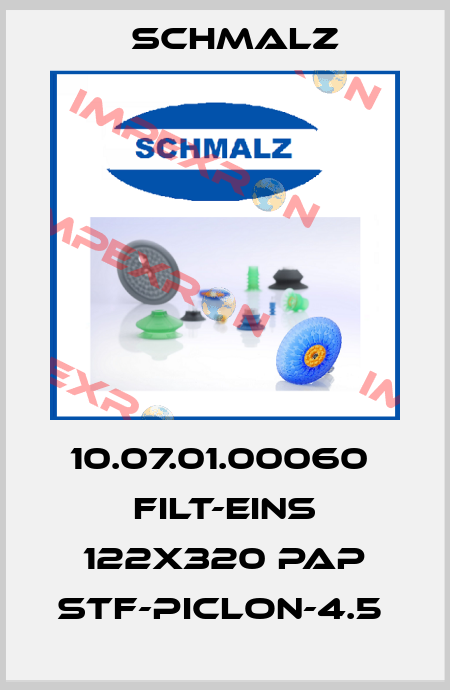 10.07.01.00060  FILT-EINS 122x320 PAP STF-Piclon-4.5  Schmalz