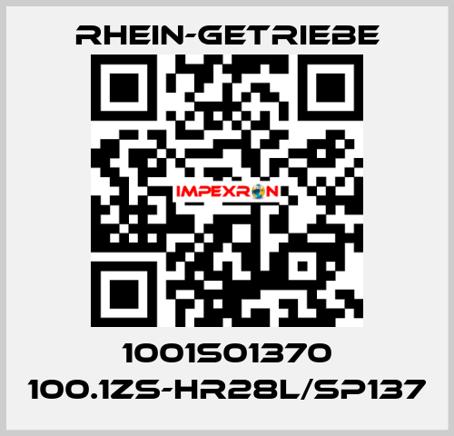 1001S01370 100.1ZS-HR28L/SP137 Rhein-Getriebe
