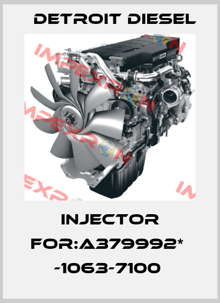 Injector For:A379992*  -1063-7100  Detroit Diesel