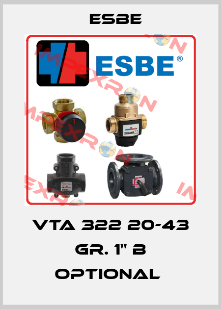 VTA 322 20-43 Gr. 1" B Optional  Esbe
