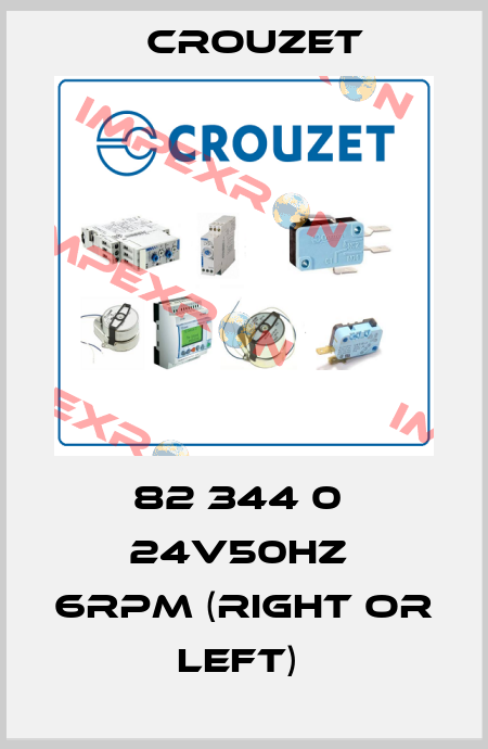 82 344 0  24V50Hz  6rpm (right or left)  Crouzet