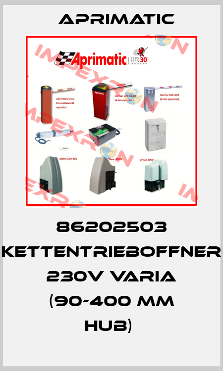 86202503 KETTENTRIEBOFFNER 230V VARIA (90-400 MM HUB)  Aprimatic