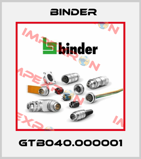 GTB040.000001 Binder