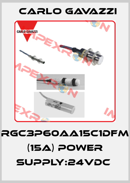RGC3P60AA15C1DFM (15A) Power supply:24VDC  Carlo Gavazzi