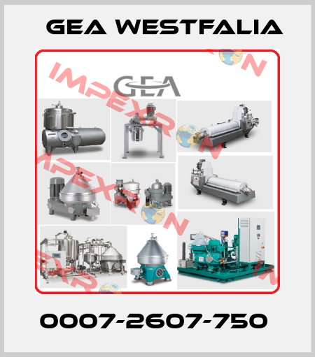 0007-2607-750  Gea Westfalia