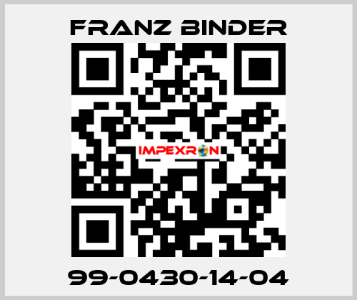 99-0430-14-04 FRANZ BINDER