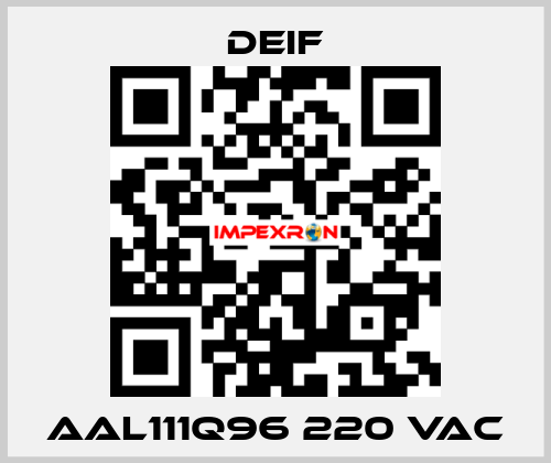 AAL111Q96 220 VAC  Deif