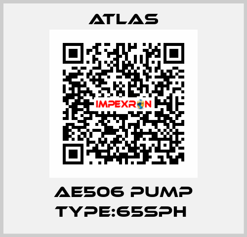 AE506 PUMP TYPE:65SPH  Atlas