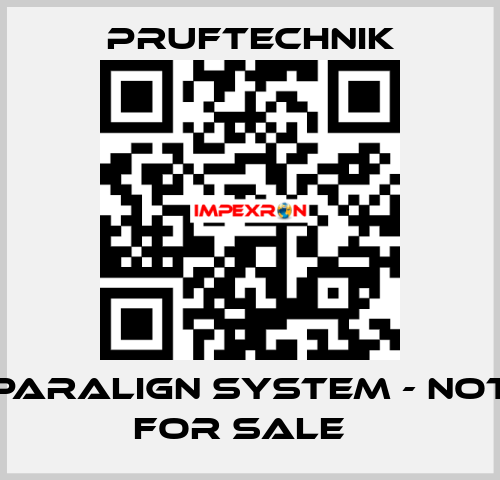 PARALIGN system - not for sale   Pruftechnik