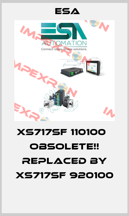 XS717SF 110100   Obsolete!! Replaced by XS717SF 920100  Esa