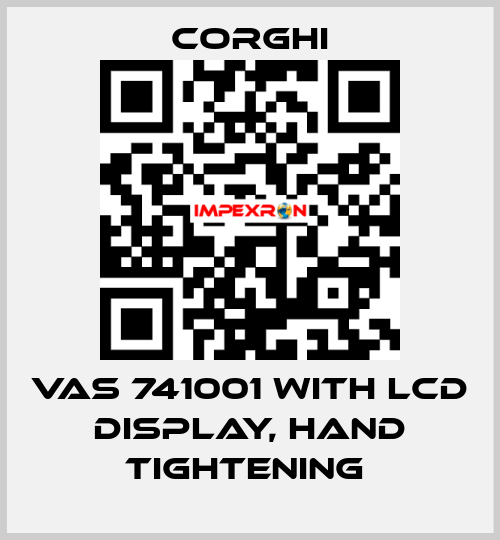 VAS 741001 with LCD display, hand tightening  Corghi