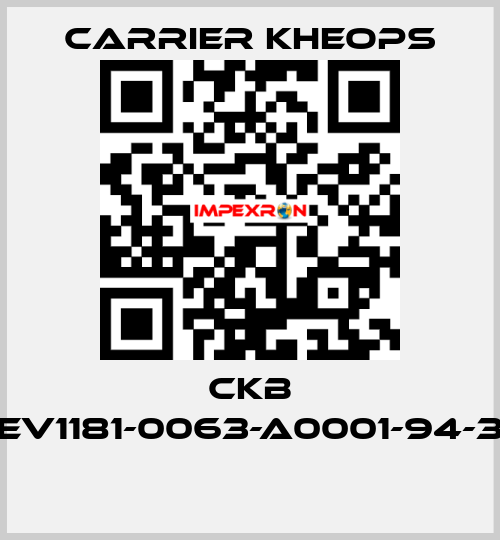 CKB CEV1181-0063-A0001-94-38  Carrier Kheops