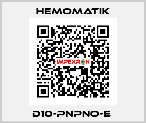 D10-PNPNO-E  Hemomatik