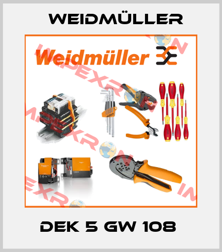 DEK 5 GW 108  Weidmüller
