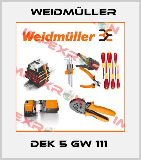 DEK 5 GW 111  Weidmüller