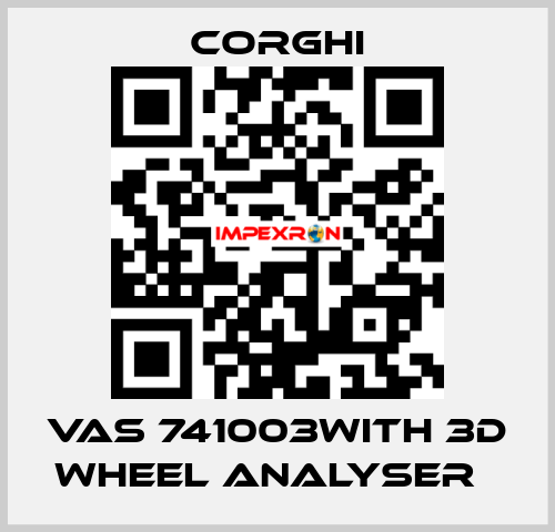 VAS 741003with 3D wheel analyser   Corghi