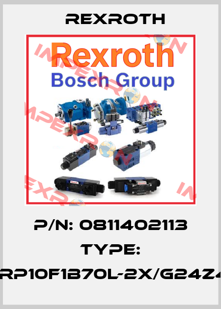 P/N: 0811402113 Type: 5WRP10F1B70L-2X/G24Z4/M Rexroth