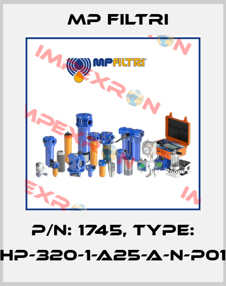 P/N: 1745, Type: HP-320-1-A25-A-N-P01 MP Filtri