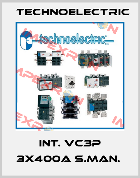 INT. VC3P 3X400A S.MAN.  Technoelectric