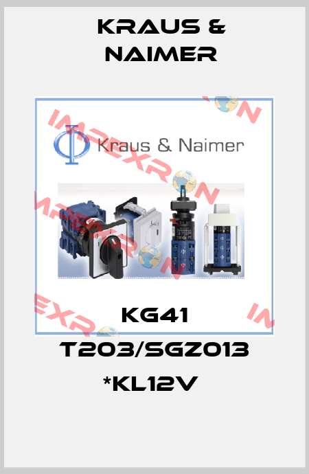 KG41 T203/SGZ013 *KL12V  Kraus & Naimer